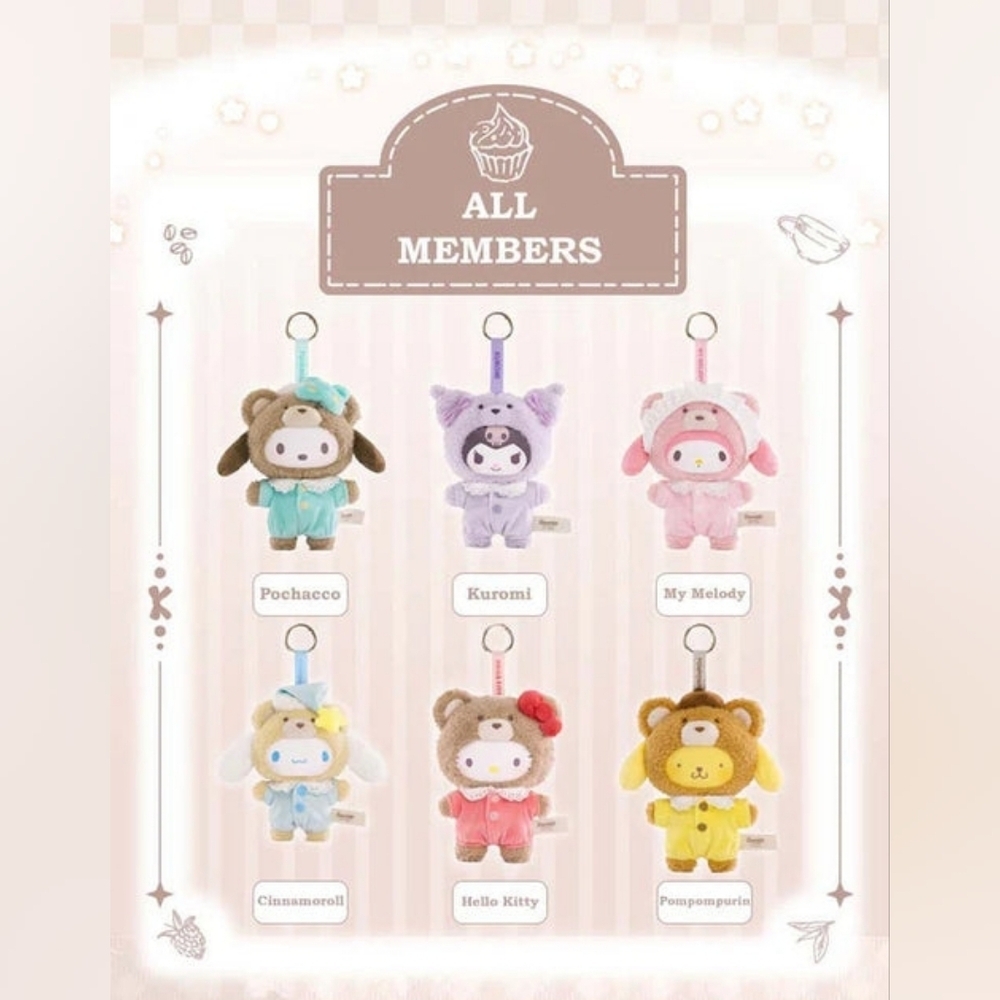Sanrio Latte Baby Plush My Melody Peach Latte TOP TOY Blind Box Confirmed